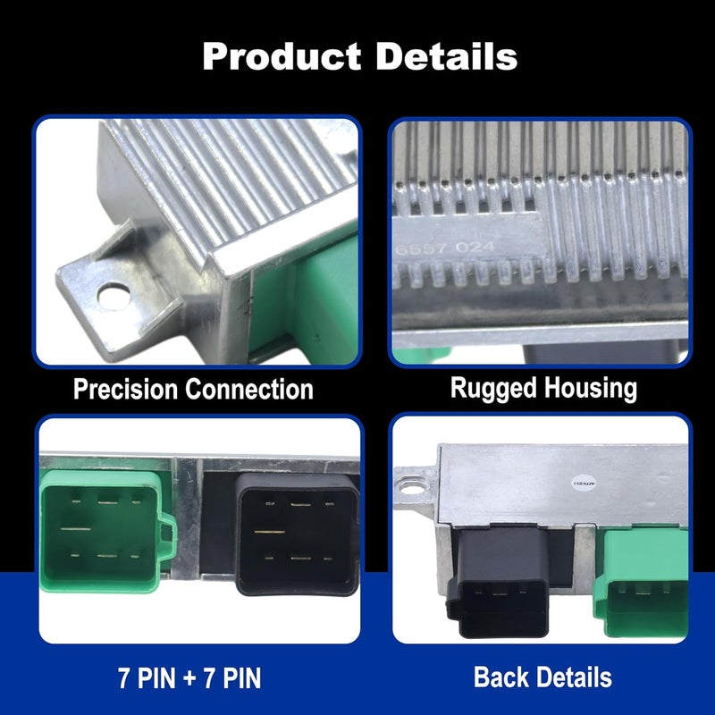 AIKEN Glow Plug Control Module (GPCM) Compatible with Ford E-Series E-350 E-450 F-Series Super Duty 1999-2010 OEM# YC3Z12B533AA,1828565C1. - Image 4